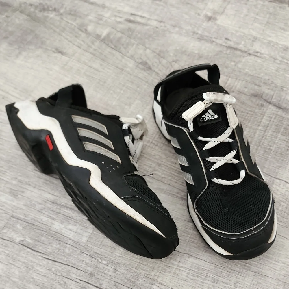 Adidas Black and White Athletic Shoes - Picture 2 of 5